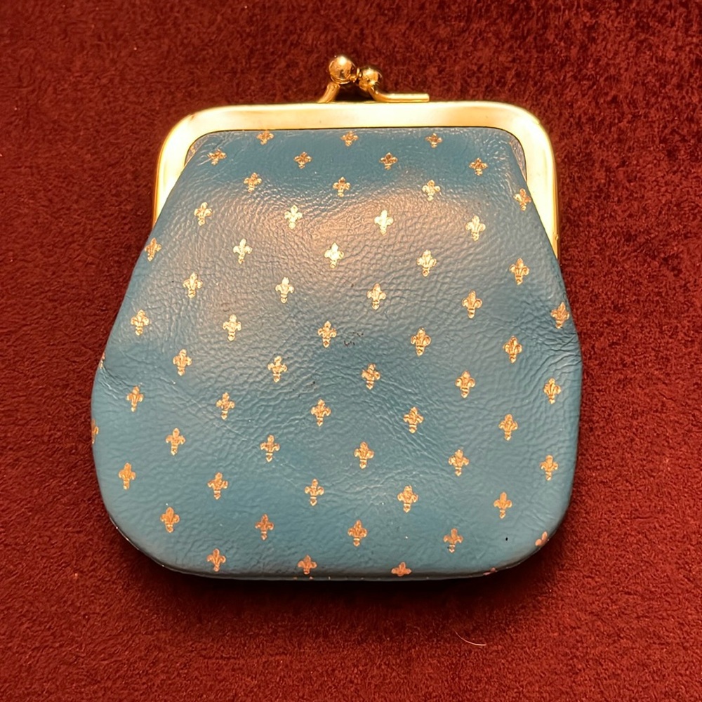 Vintage Italian Leather Coin Purse - NEW WITH ORIG INSERT PAPER
